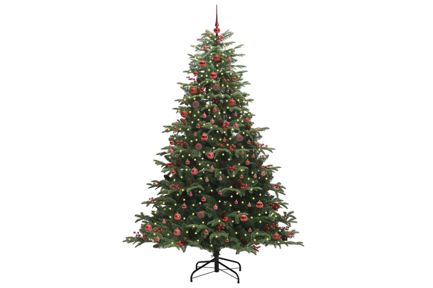 Vidaxl Artificial Christmas Tree With 300 Leds With Stand Green 210 Cm-2