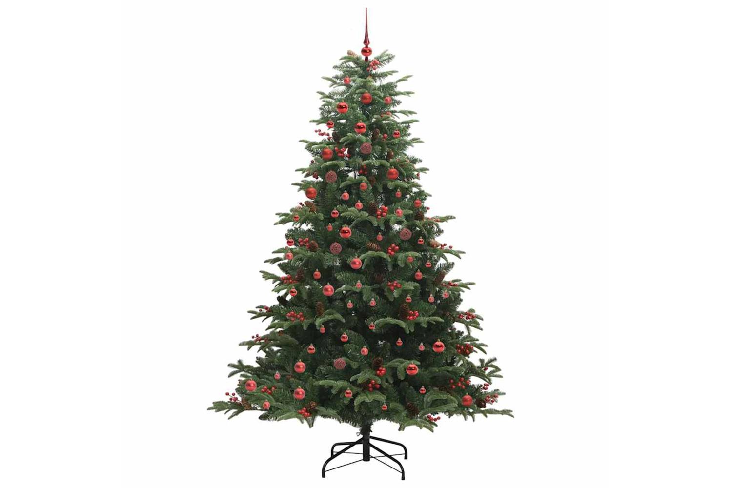 Vidaxl Artificial Christmas Tree With 300 Leds With Stand Green 210 Cm-3