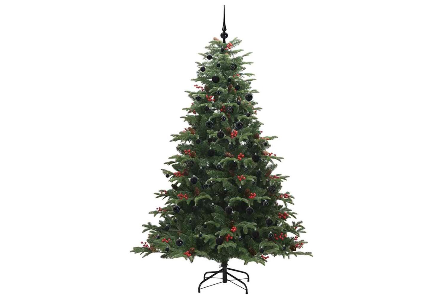 Vidaxl Artificial Christmas Tree With 300 Leds With Stand Green 210 Cm-4