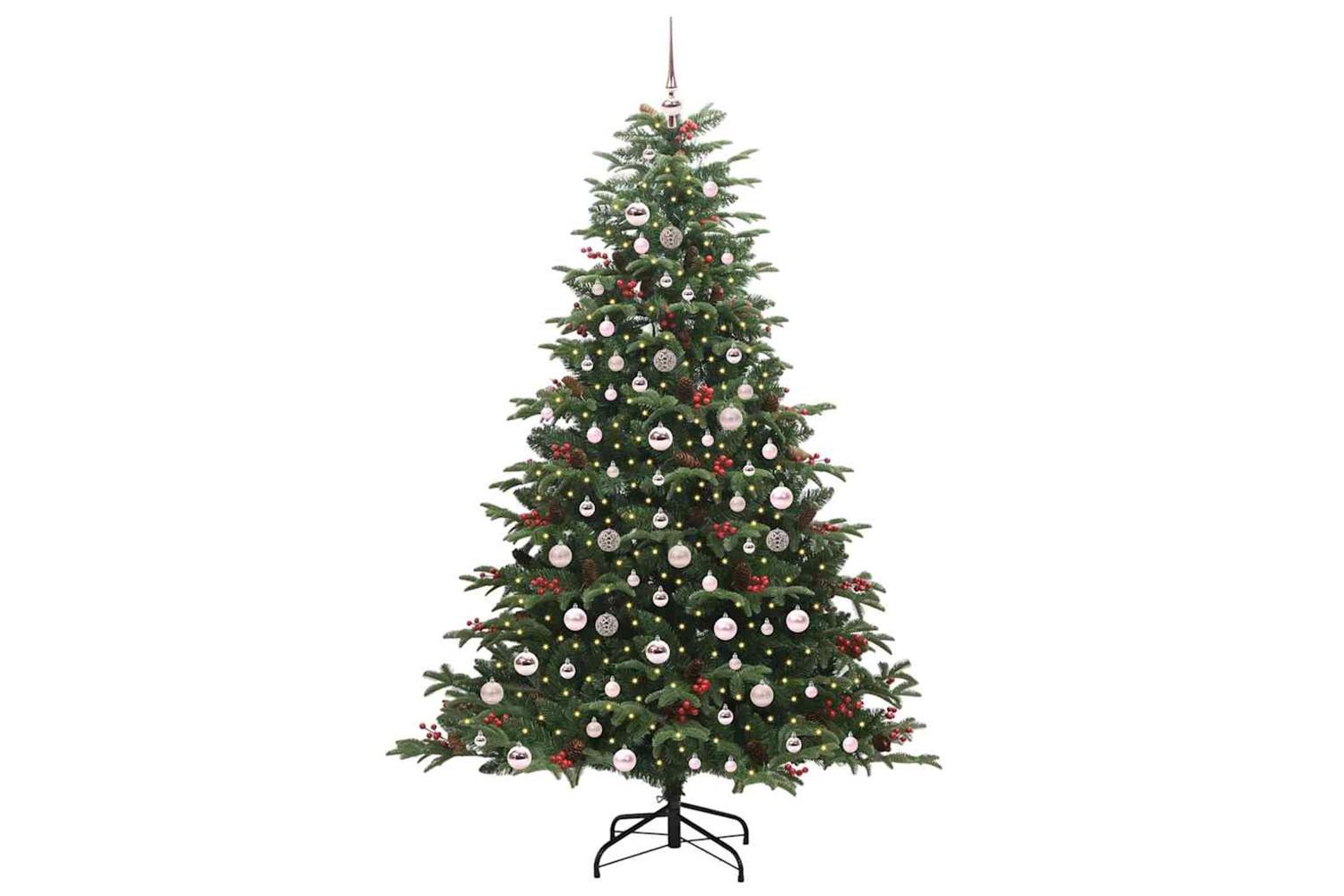 Vidaxl Artificial Christmas Tree With 300 Leds With Stand Green 210 Cm-3