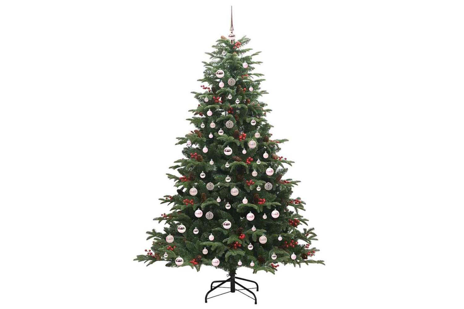 Vidaxl Artificial Christmas Tree With 300 Leds With Stand Green 210 Cm-4