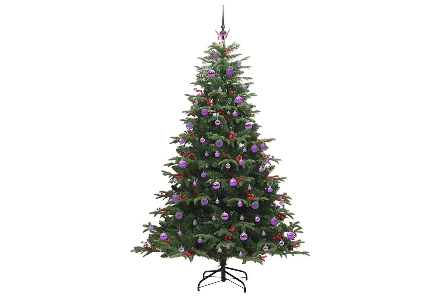 Vidaxl Artificial Christmas Tree With 300 Leds With Stand Green 210 Cm-4