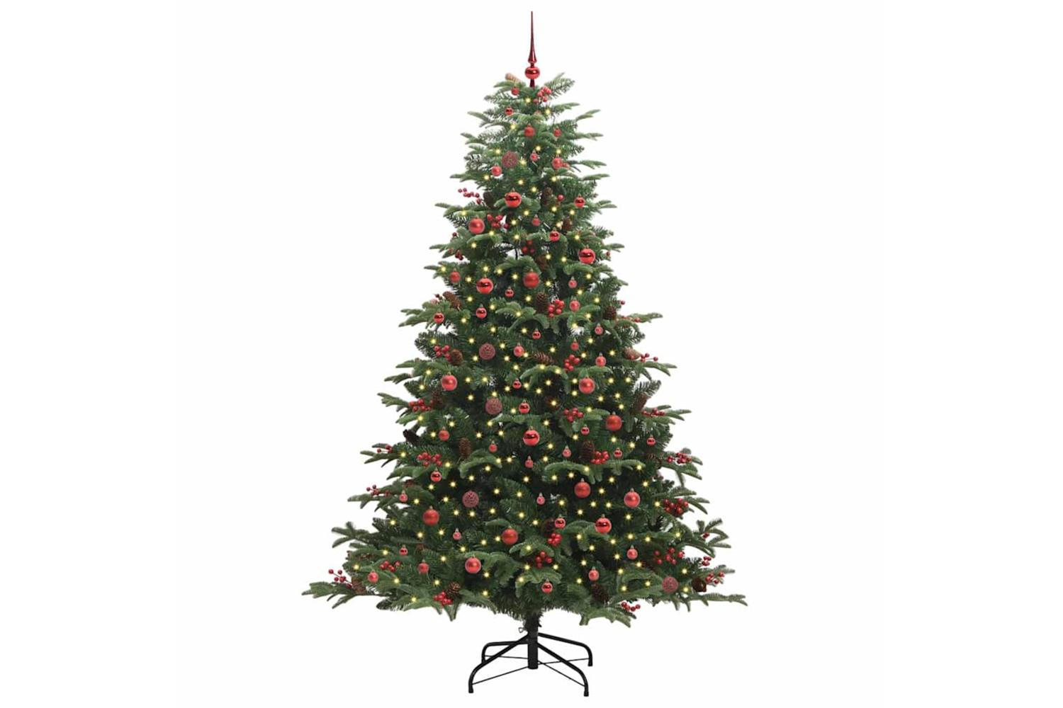 Vidaxl Artificial Christmas Tree With 300 Leds With Stand Green 240 Cm-3