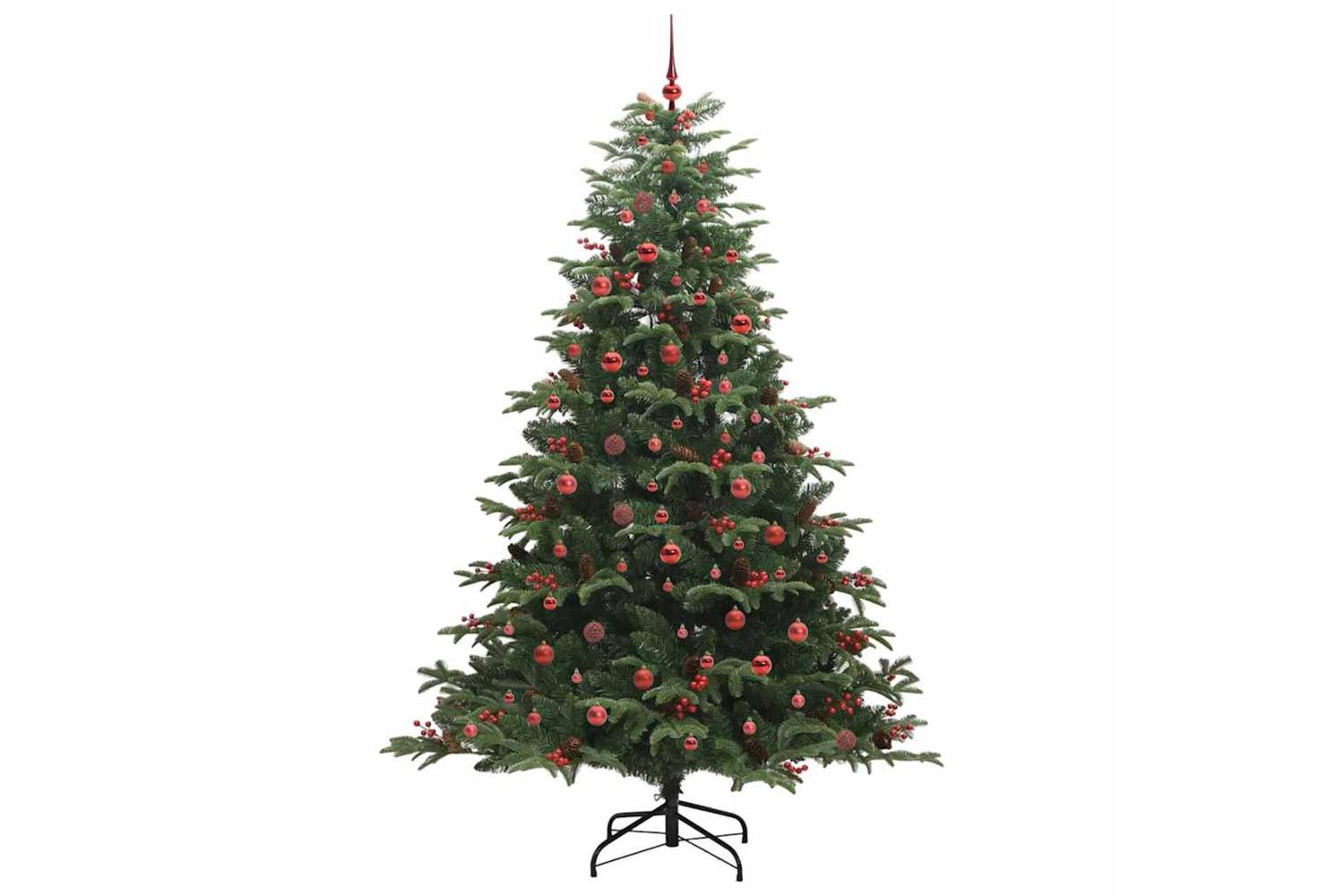 Vidaxl Artificial Christmas Tree With 300 Leds With Stand Green 240 Cm-4