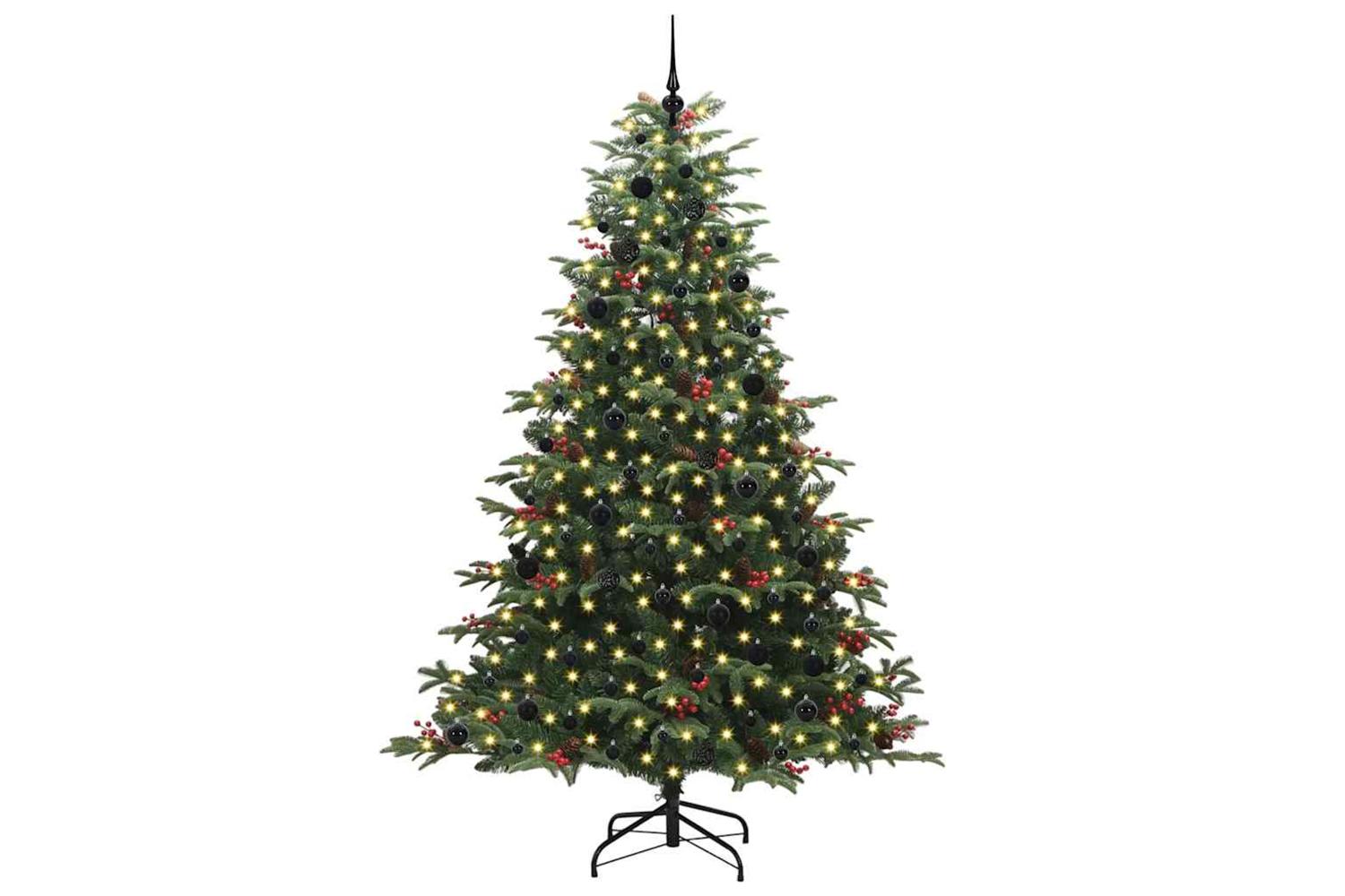 Vidaxl Artificial Christmas Tree With 300 Leds With Stand Green 240 Cm-3