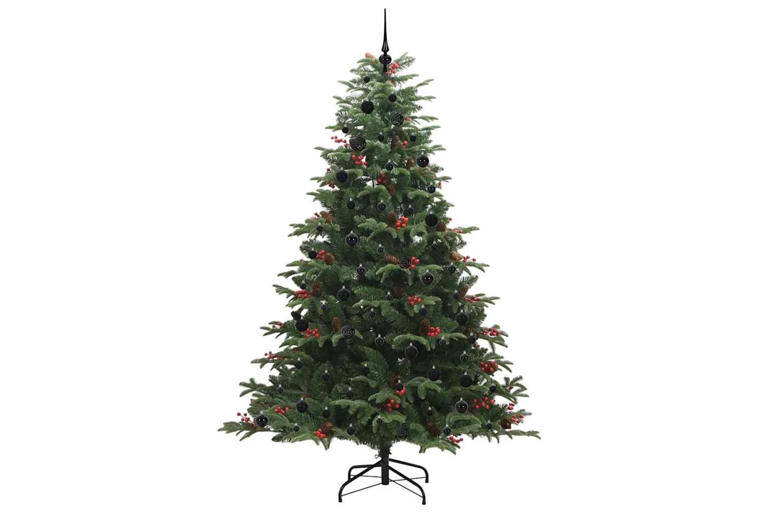 Vidaxl Artificial Christmas Tree With 300 Leds With Stand Green 240 Cm-4