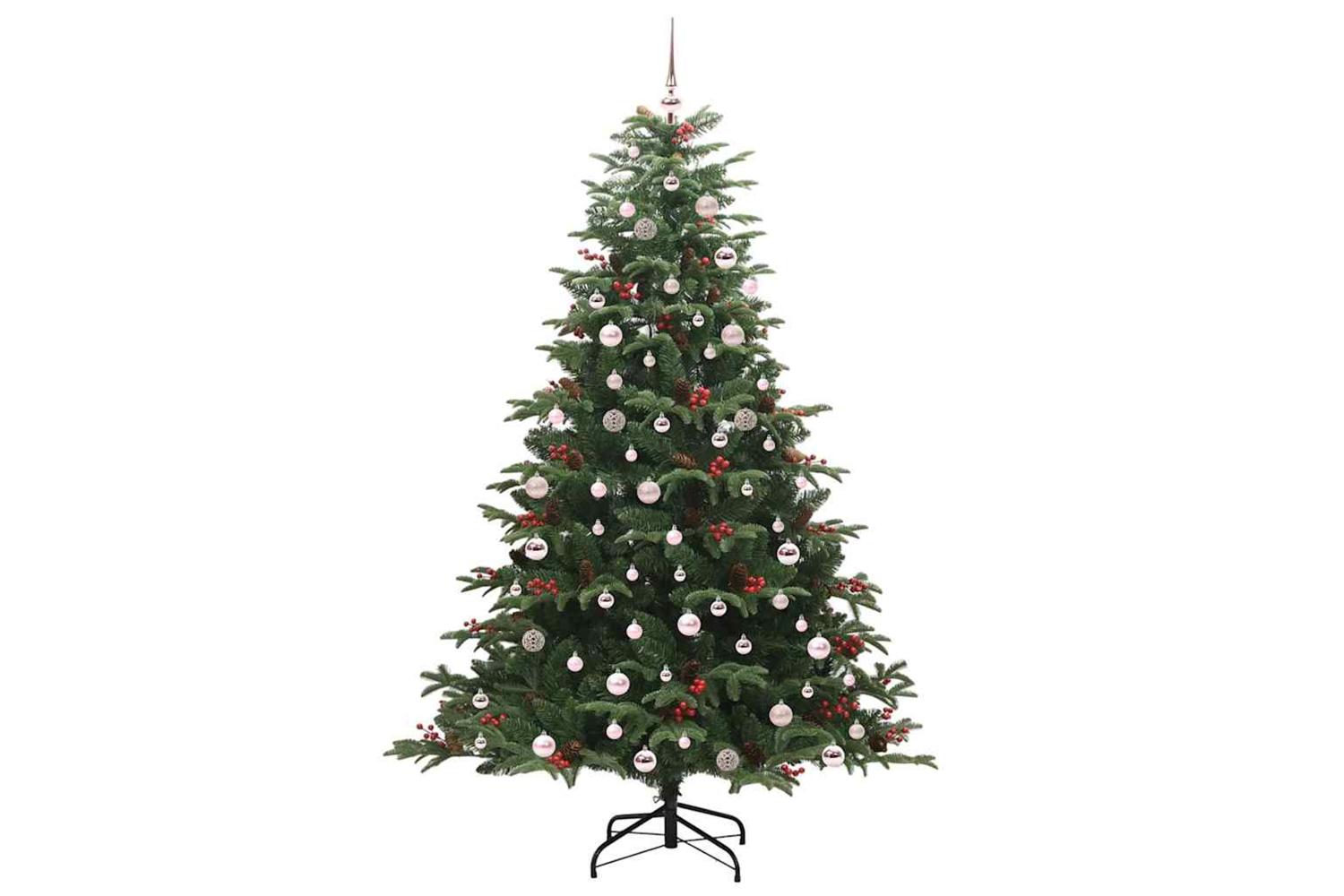 Vidaxl Artificial Christmas Tree With 300 Leds With Stand Green 240 Cm-4