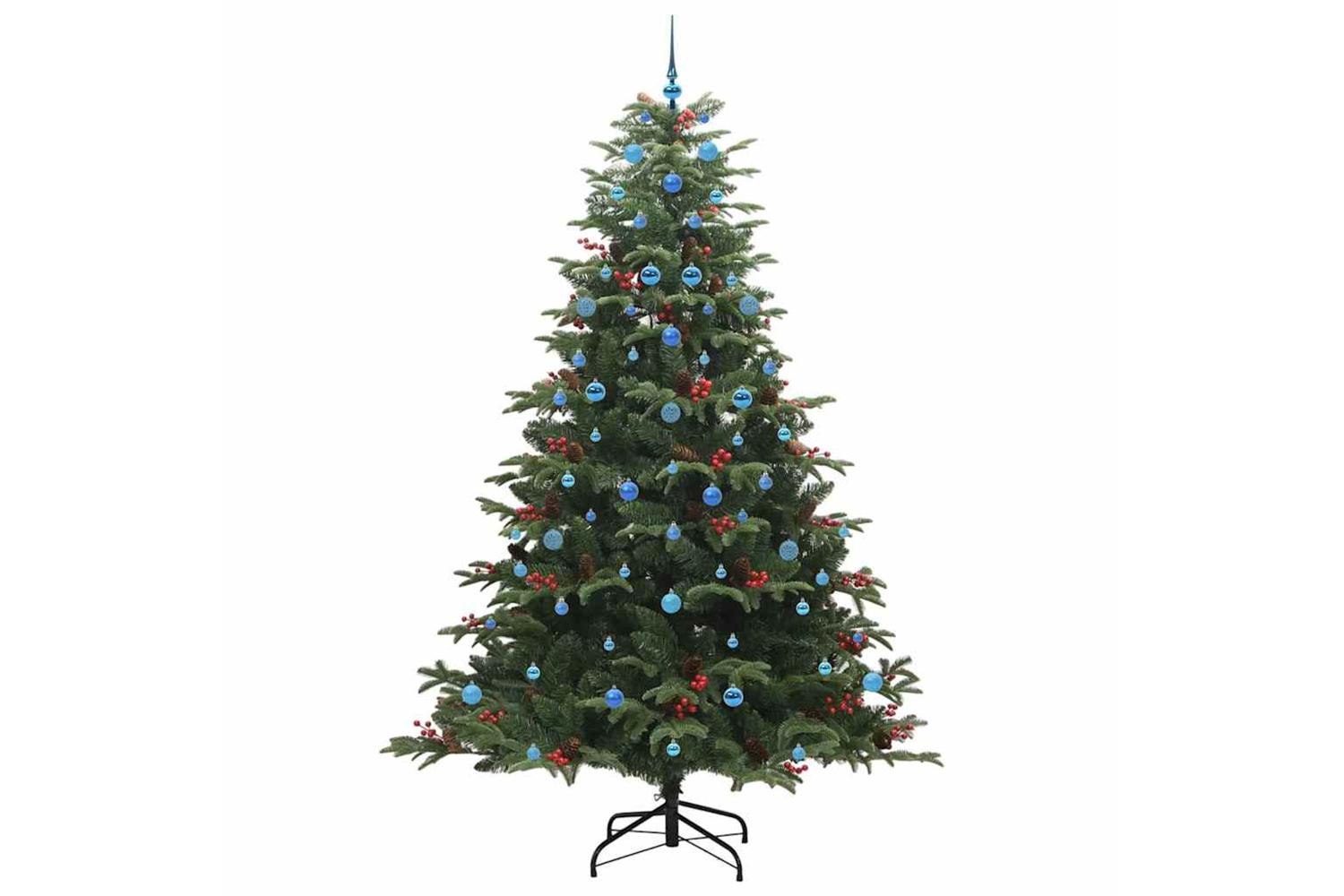 Vidaxl Artificial Christmas Tree With 300 Leds With Stand Green 240 Cm-4