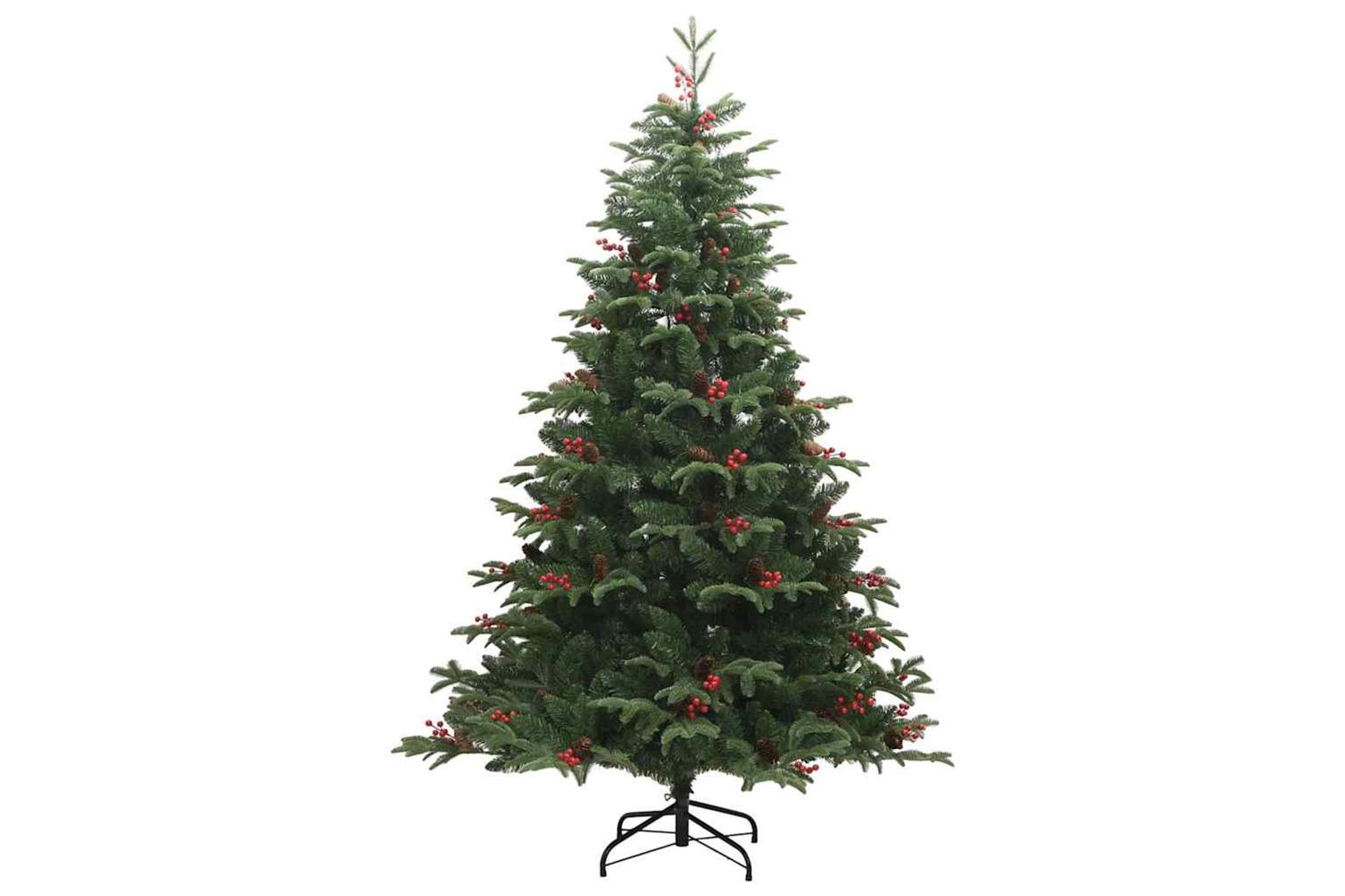 Vidaxl Artificial Christmas Tree With 300 Leds With Stand Green 240 Cm-5