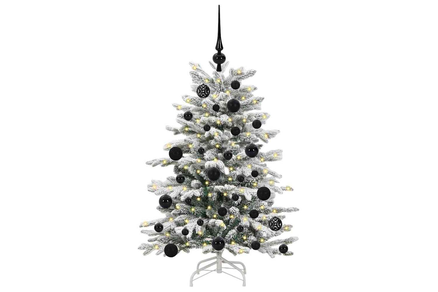 Vidaxl Artificial Hinged Christmas Tree White 120 Cm Pe And Pvc-3