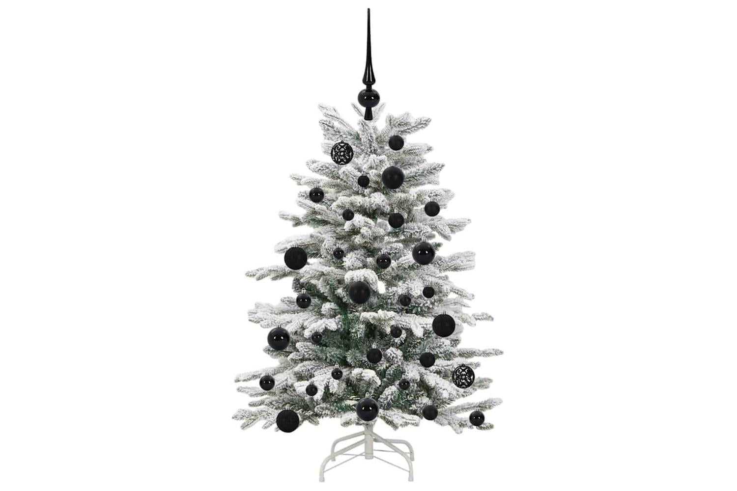 Vidaxl Artificial Hinged Christmas Tree White 120 Cm Pe And Pvc-4