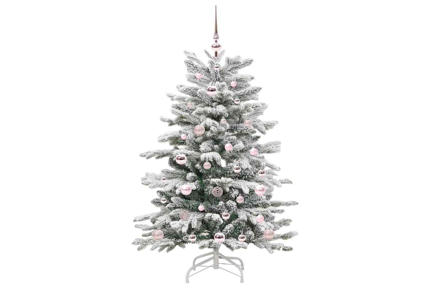 Vidaxl Artificial Hinged Christmas Tree White 120 Cm Pe And Pvc-4