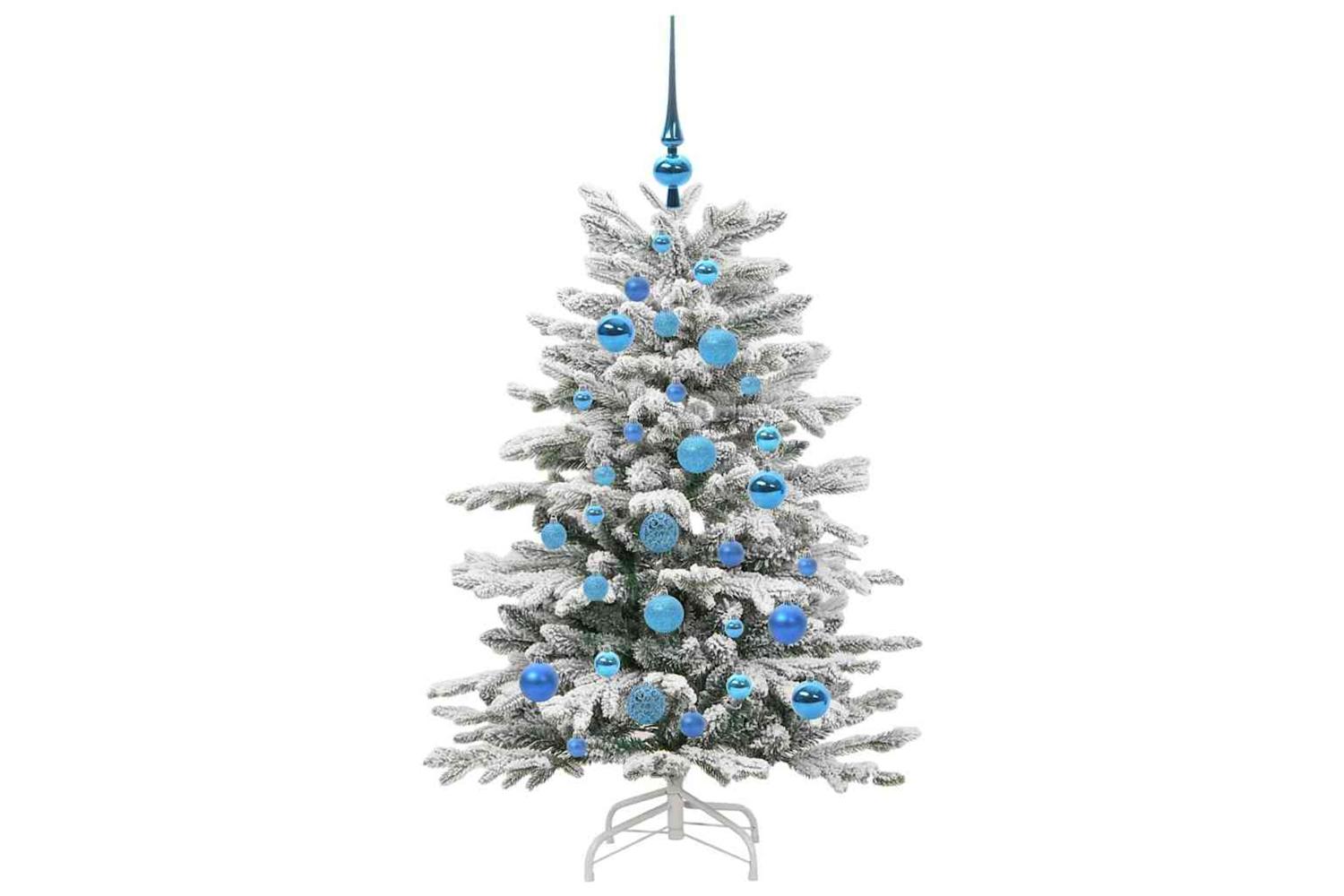 Vidaxl Artificial Hinged Christmas Tree White 120 Cm Pe And Pvc-4