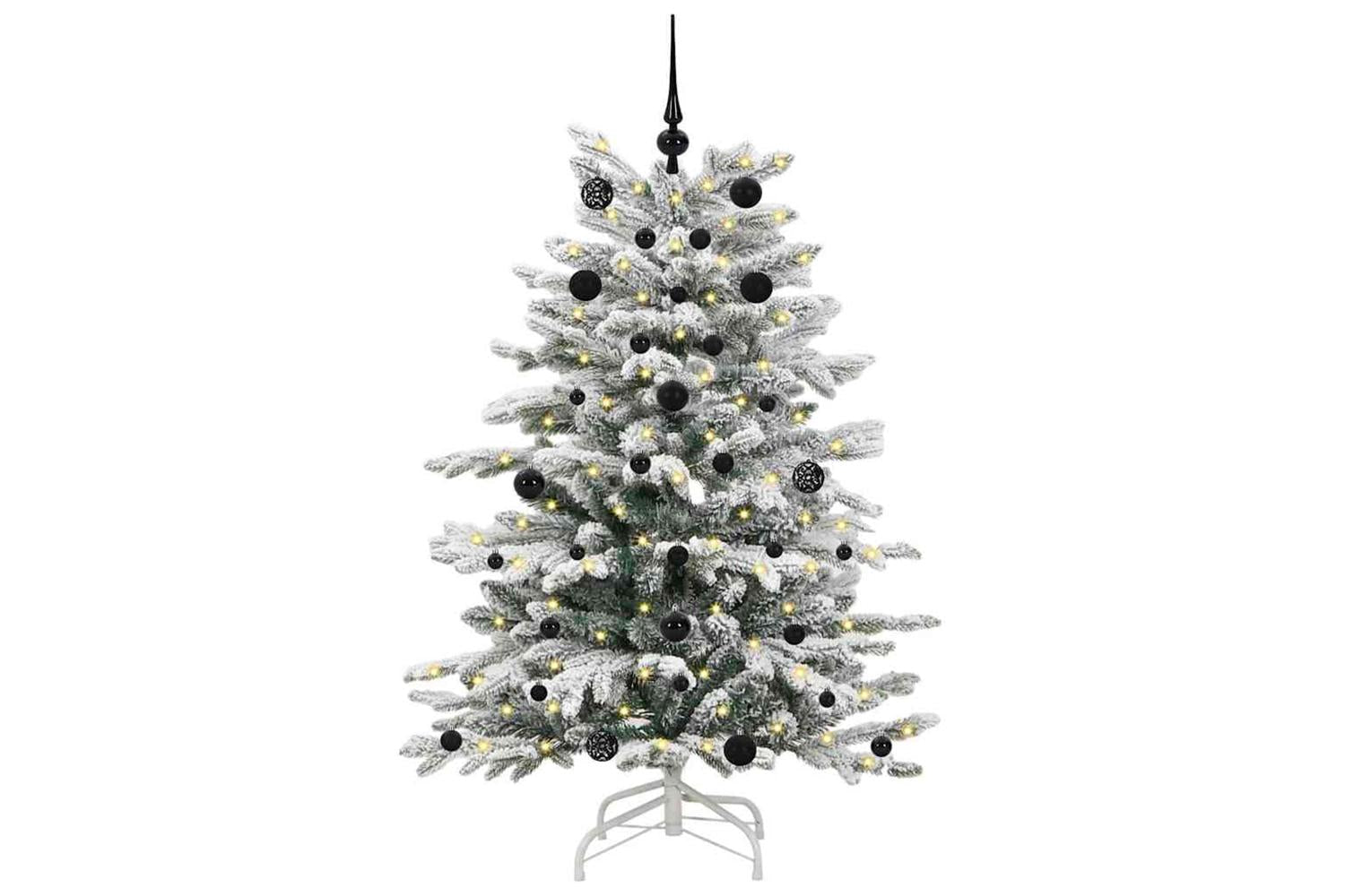 Vidaxl Artificial Hinged Christmas Tree White 150 Cm Pe And Pvc-3