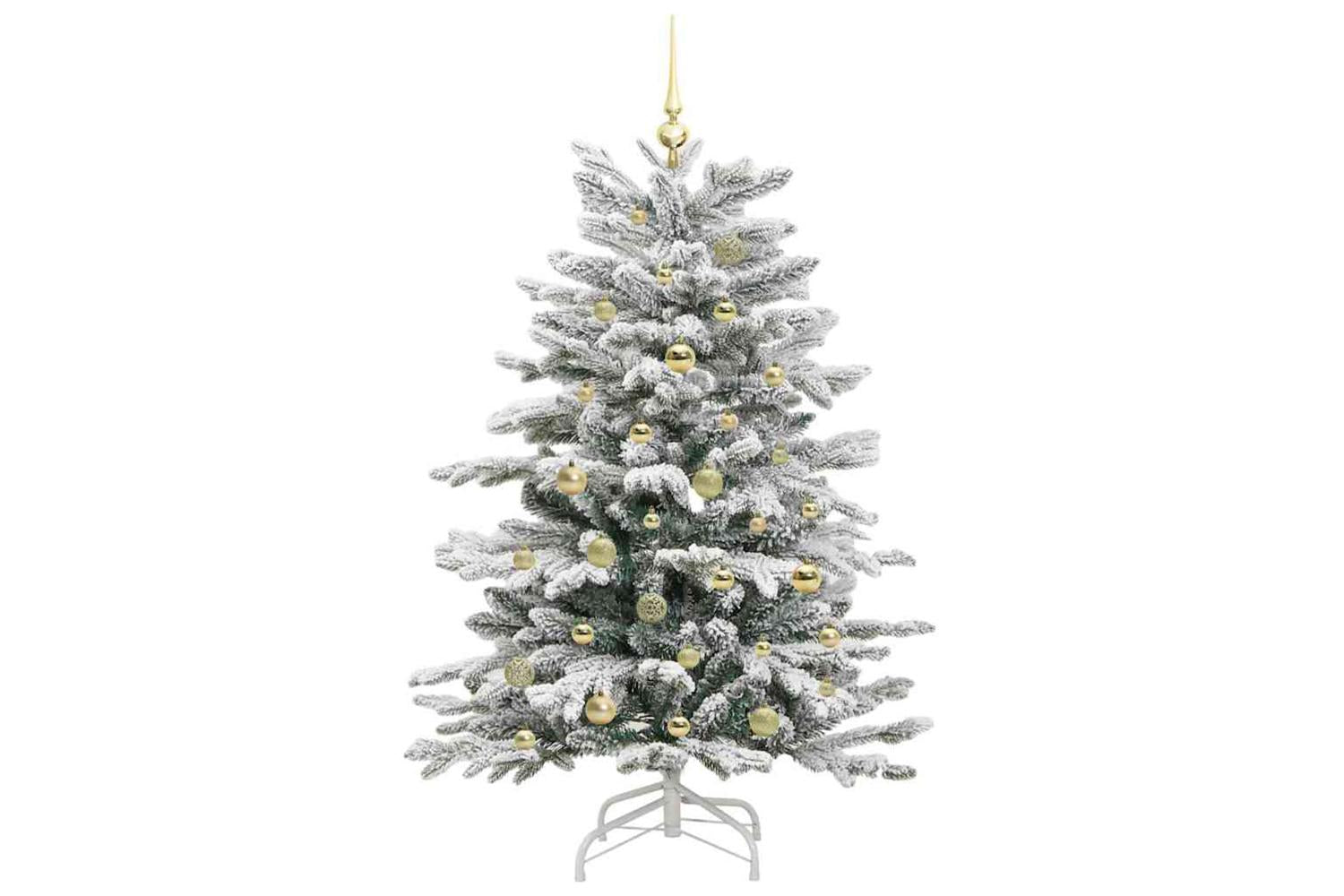 Vidaxl Artificial Hinged Christmas Tree White 150 Cm Pe And Pvc-4