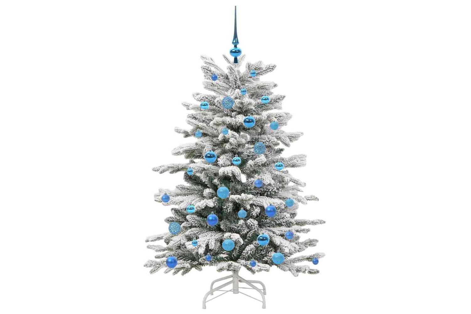 Vidaxl Artificial Hinged Christmas Tree White 150 Cm Pe And Pvc-4
