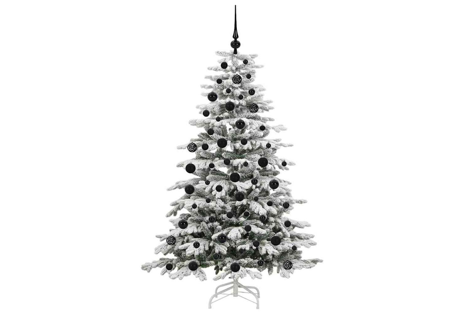 Vidaxl Artificial Hinged Christmas Tree White 180 Cm Pe And Pvc-4