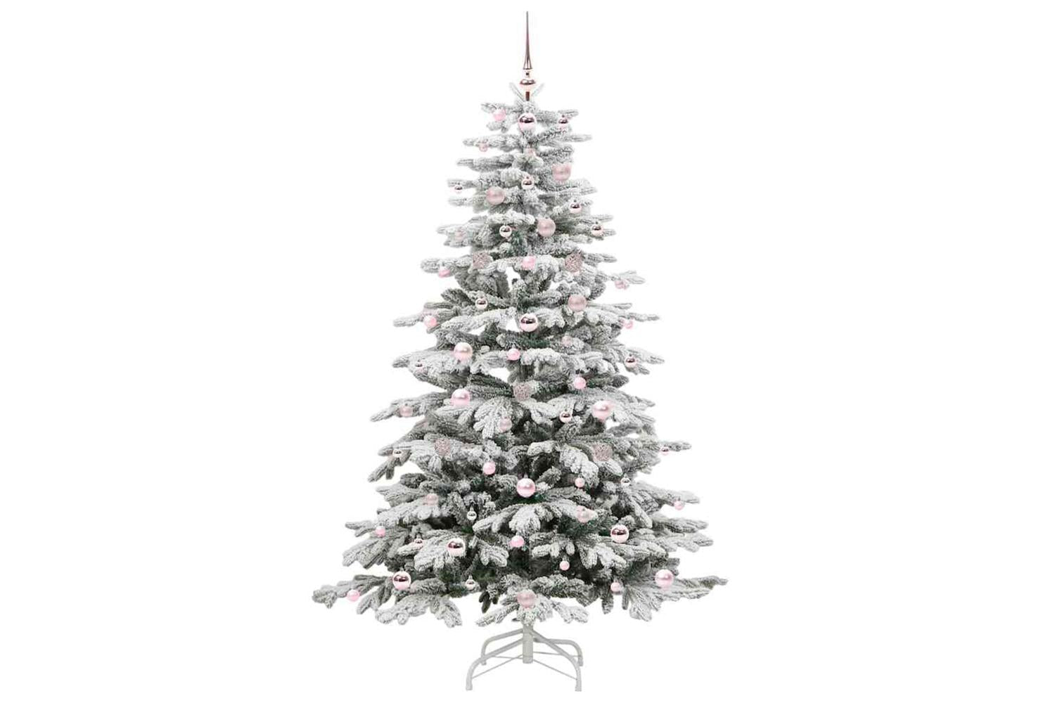 Vidaxl Artificial Hinged Christmas Tree White 180 Cm Pe And Pvc-4