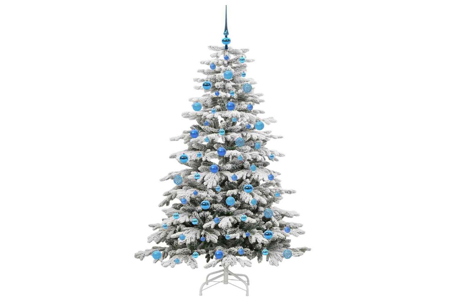Vidaxl Artificial Hinged Christmas Tree White 180 Cm Pe And Pvc-4