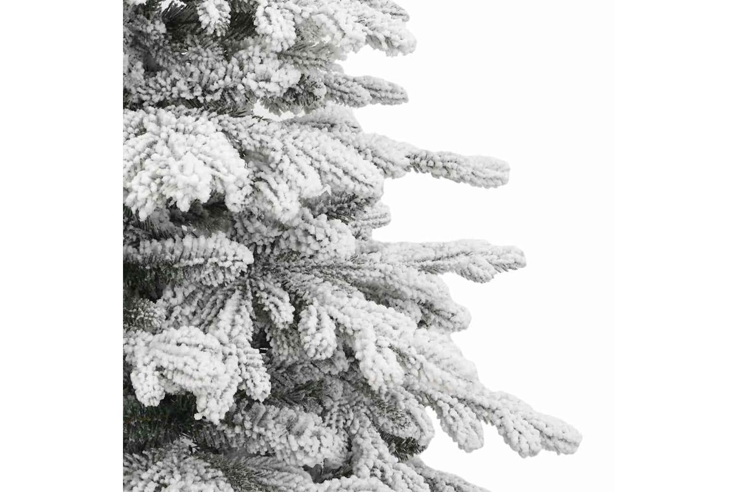 Vidaxl Artificial Hinged Christmas Tree White 210 Cm Pe And Pvc-9