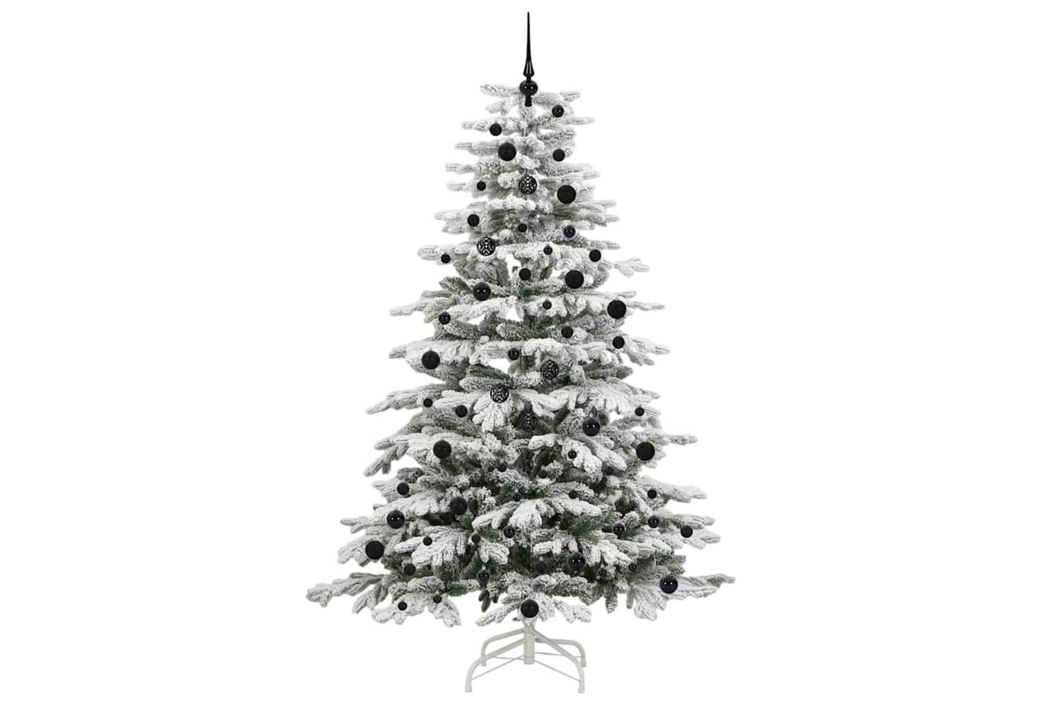 Vidaxl Artificial Hinged Christmas Tree White 240 Cm Pe And Pvc-4