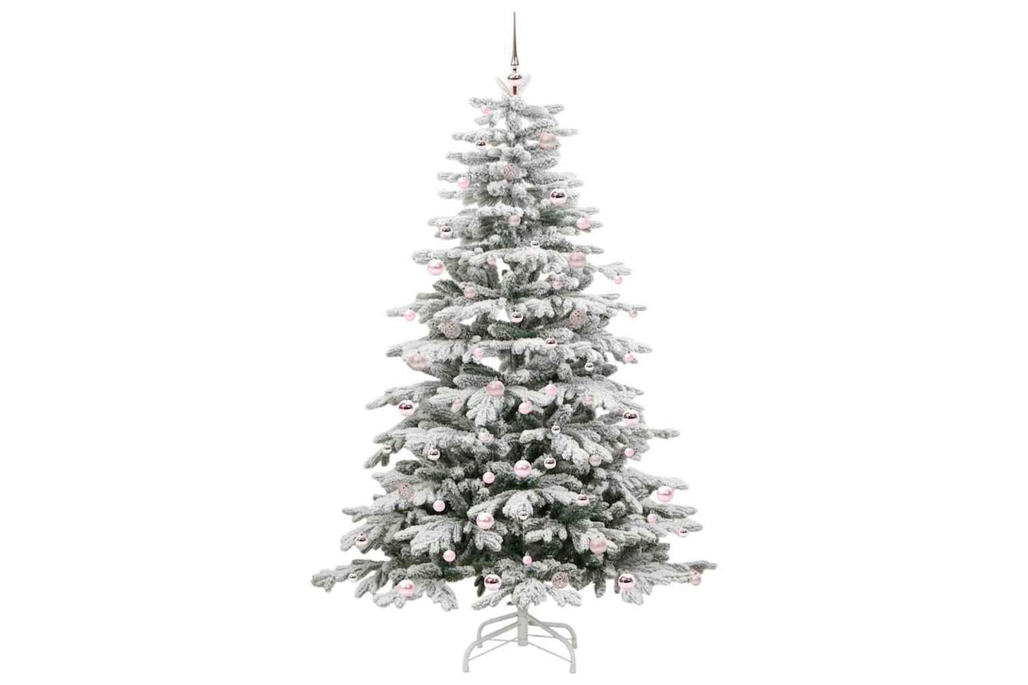 Vidaxl Artificial Hinged Christmas Tree White 240 Cm Pe And Pvc-4