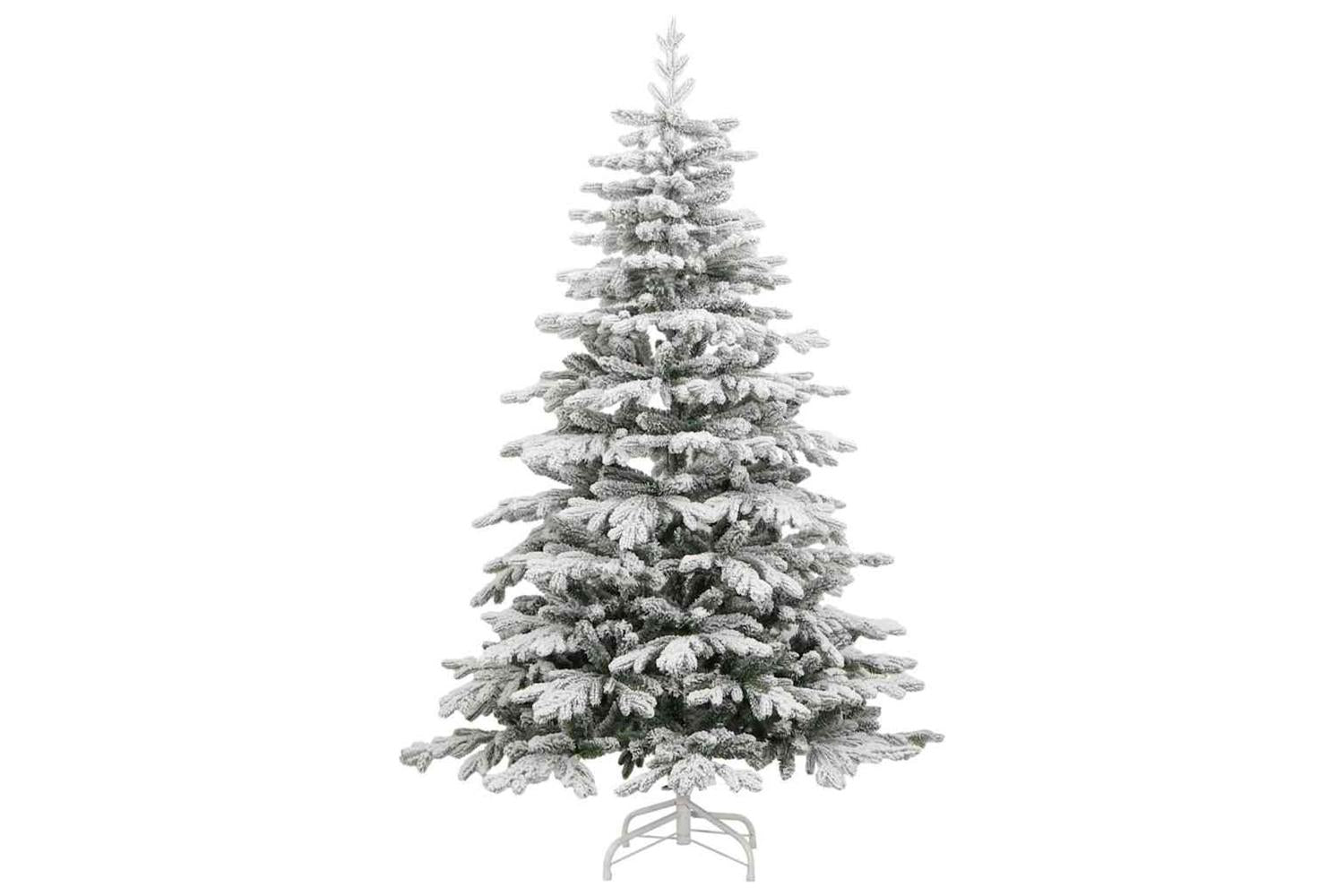 Vidaxl Artificial Hinged Christmas Tree White 240 Cm Pe And Pvc-5