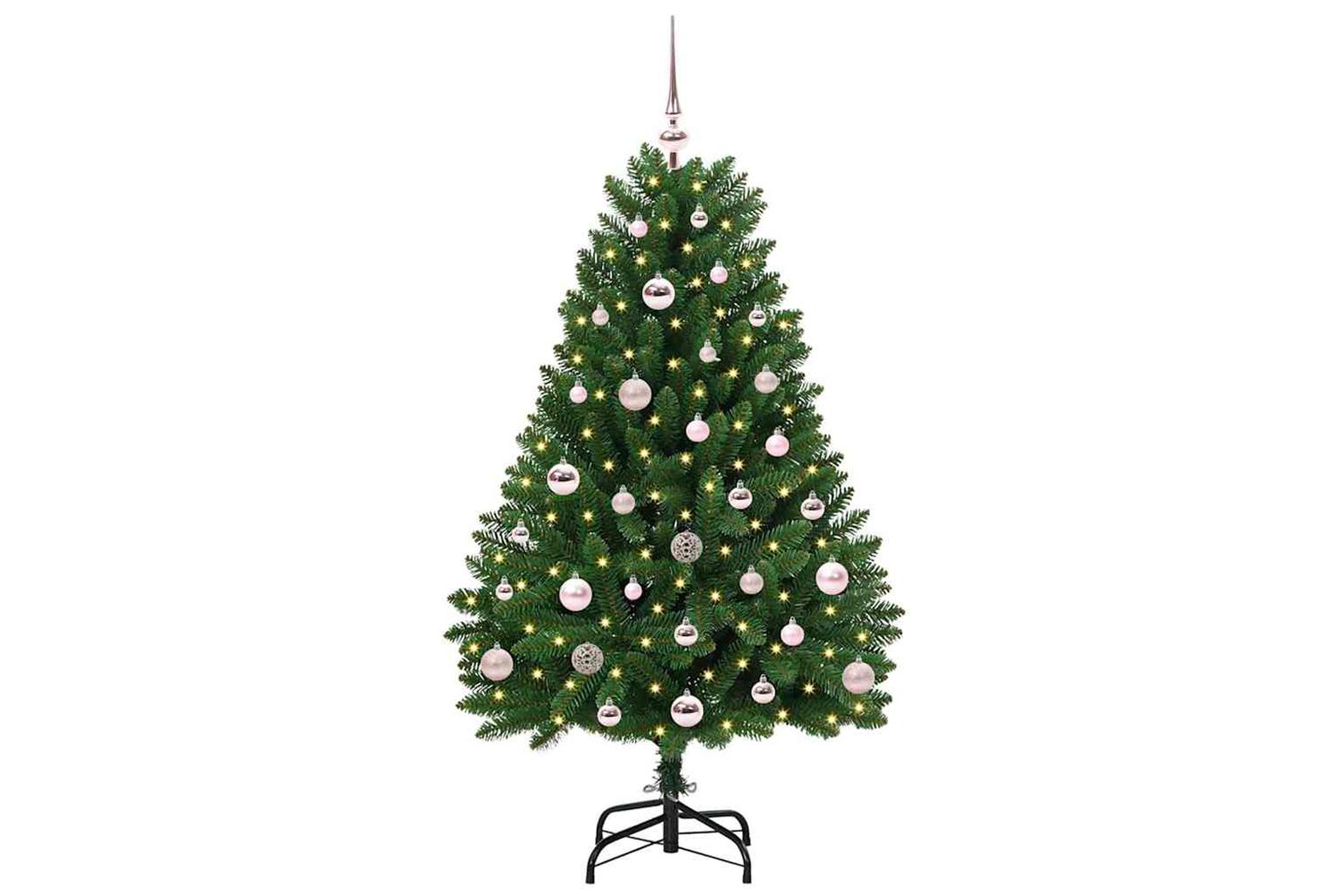Vidaxl Artificial Christmas Tree With Stand Green 120 Cm Pvc And Metal-3