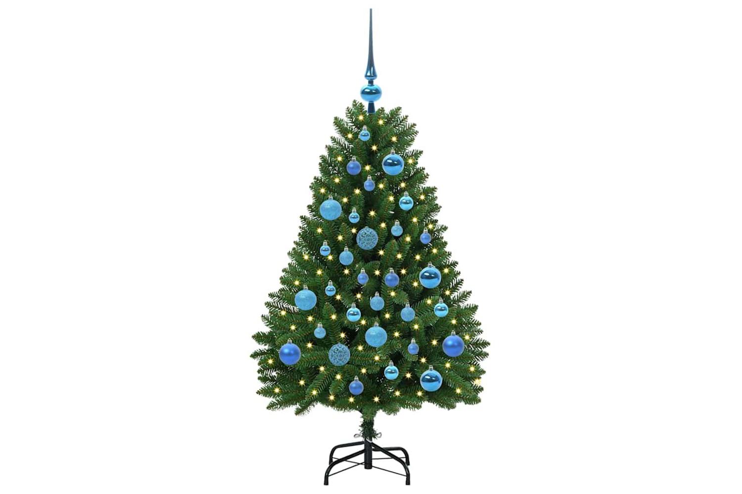 Vidaxl Artificial Christmas Tree With Stand Green 120 Cm Pvc And Metal-3
