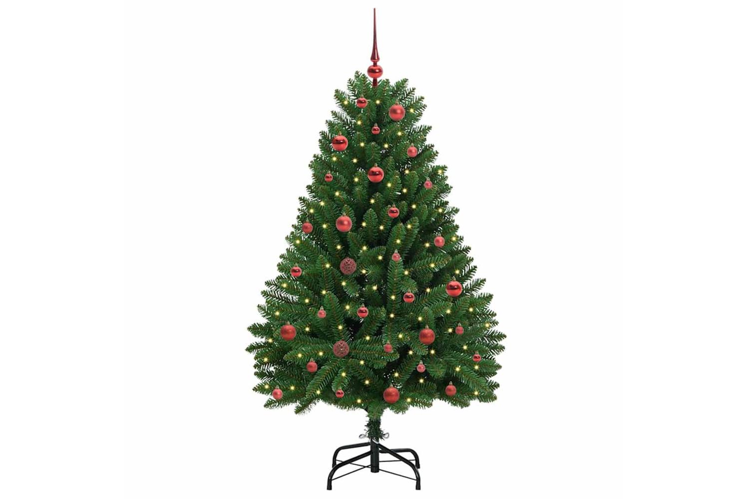 Vidaxl Artificial Christmas Tree With Stand Green 150 Cm Pvc And Metal-3