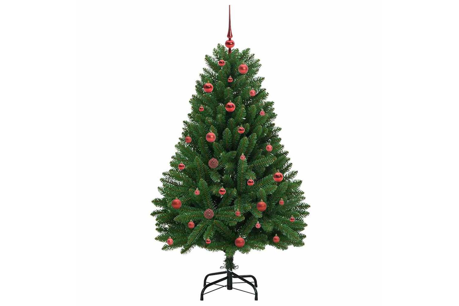 Vidaxl Artificial Christmas Tree With Stand Green 150 Cm Pvc And Metal-4