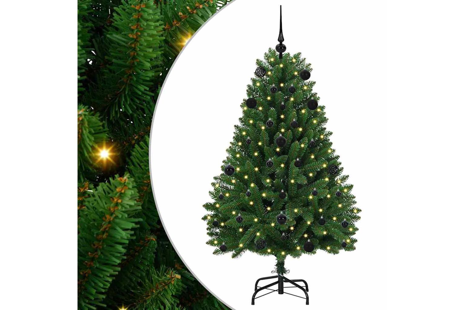 Vidaxl Artificial Christmas Tree With Stand Green 150 Cm Pvc And Metal-2