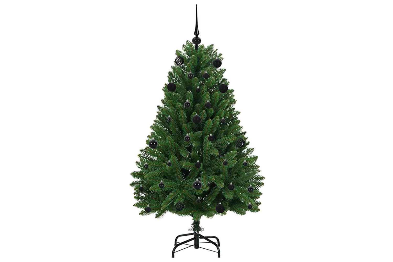 Vidaxl Artificial Christmas Tree With Stand Green 150 Cm Pvc And Metal-4