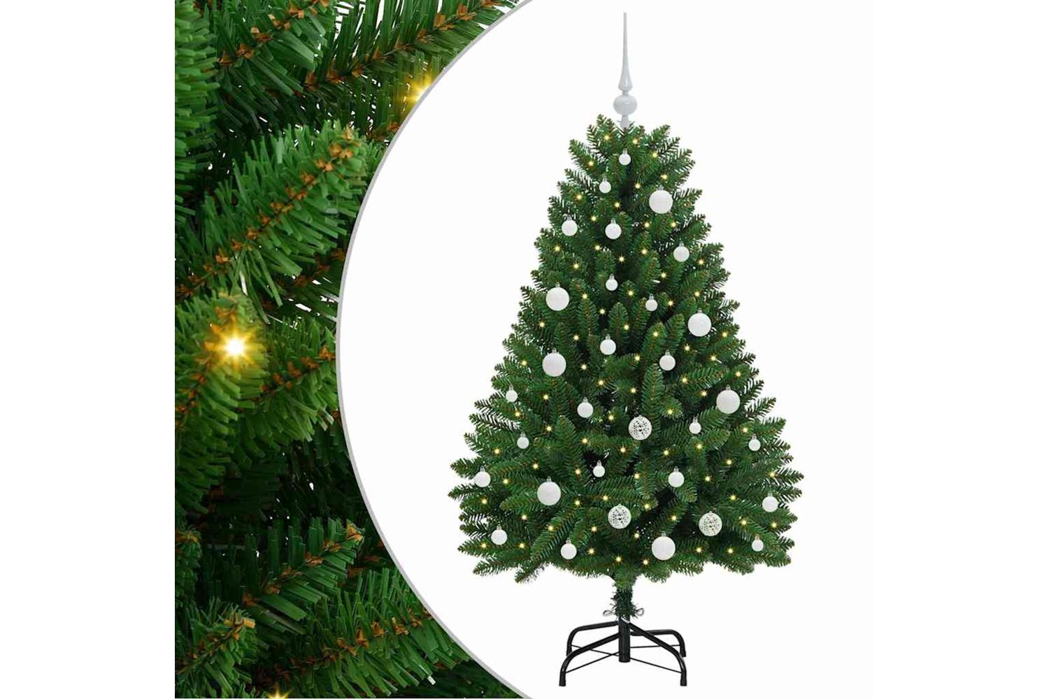 Vidaxl Artificial Christmas Tree With Stand Green 150 Cm Pvc And Metal