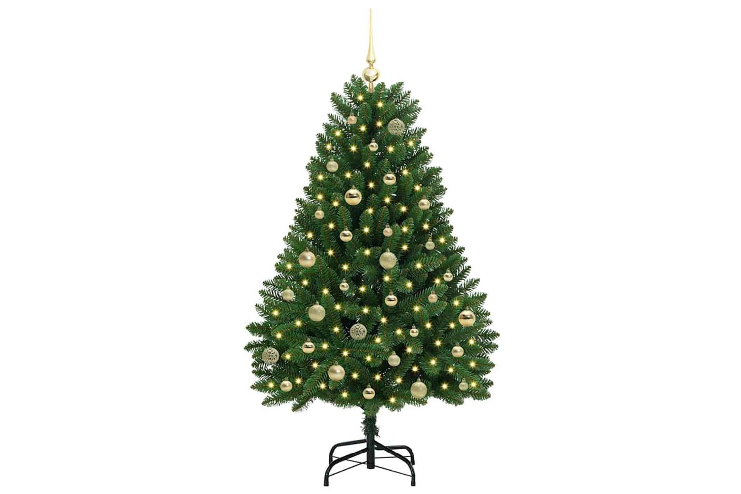 Vidaxl Artificial Christmas Tree With Stand Green 150 Cm Pvc And Metal-3