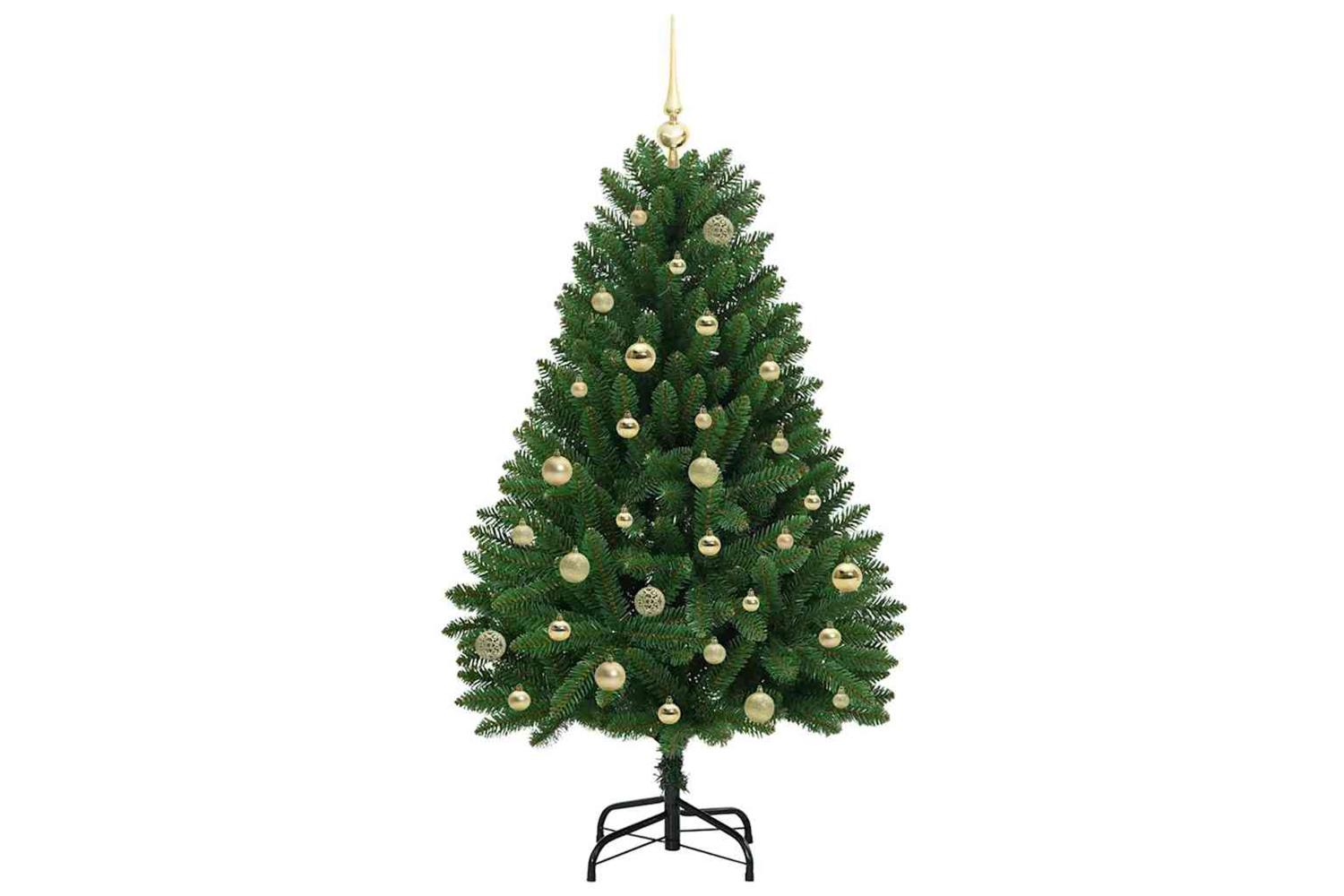 Vidaxl Artificial Christmas Tree With Stand Green 150 Cm Pvc And Metal-4