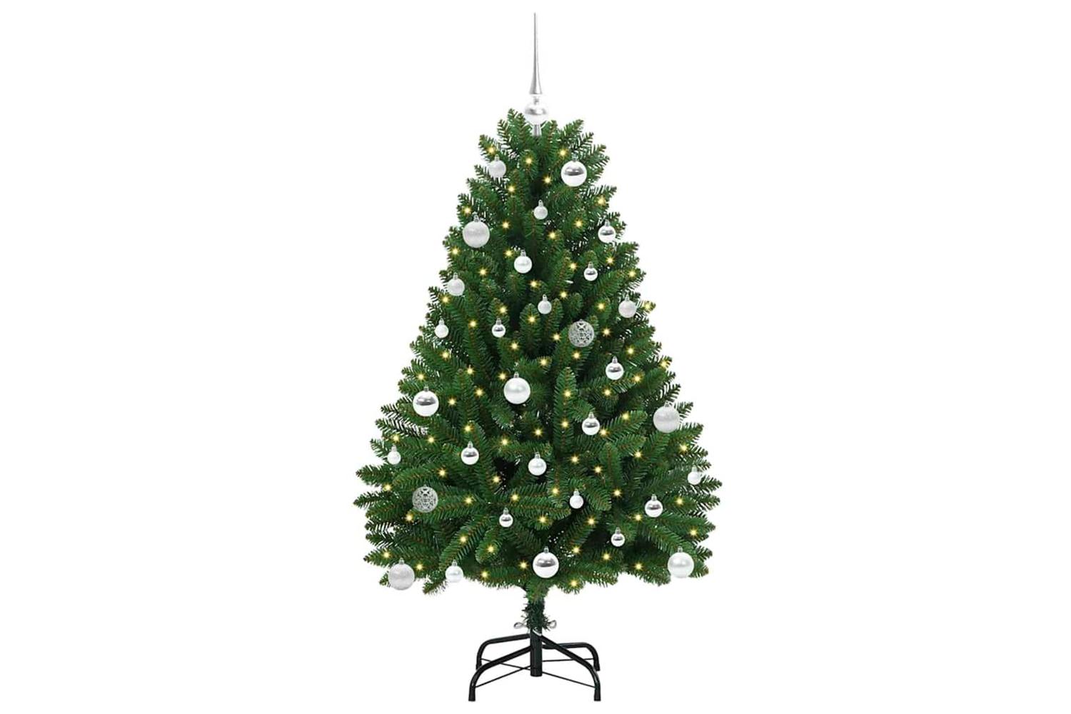 Vidaxl Artificial Christmas Tree With Stand Green 150 Cm Pvc And Metal-3