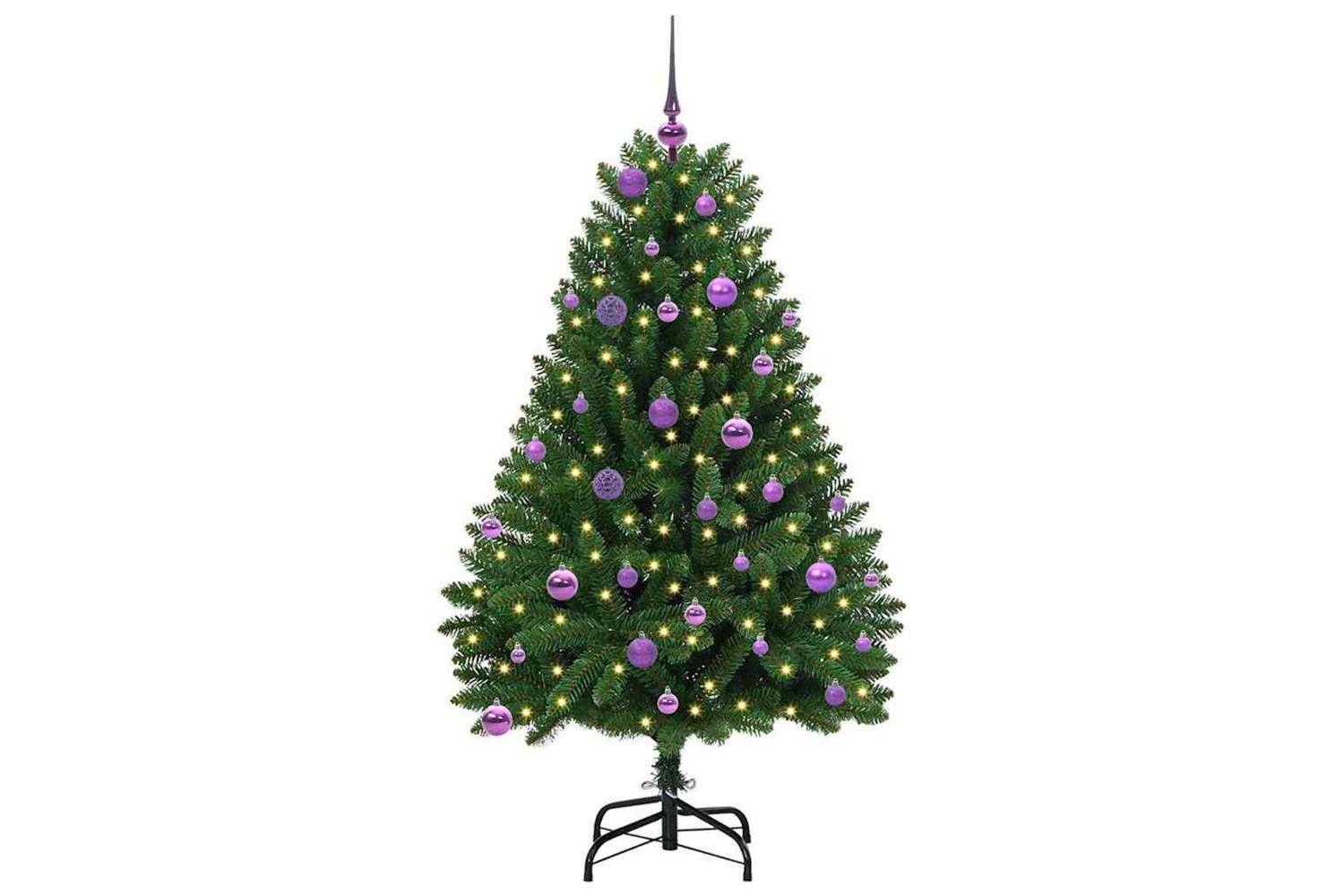 Vidaxl Artificial Christmas Tree With Stand Green 150 Cm Pvc And Metal-3