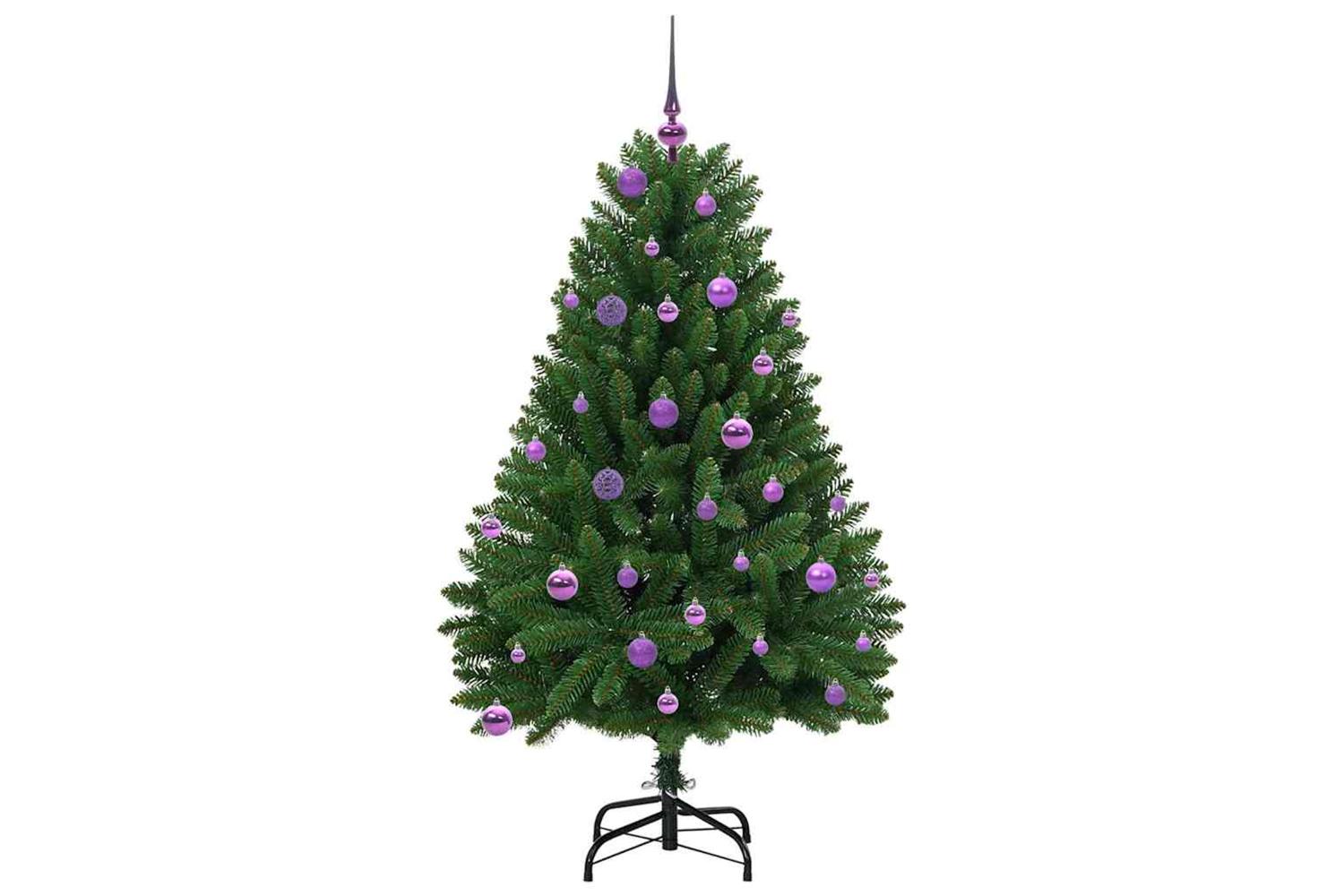 Vidaxl Artificial Christmas Tree With Stand Green 150 Cm Pvc And Metal-4