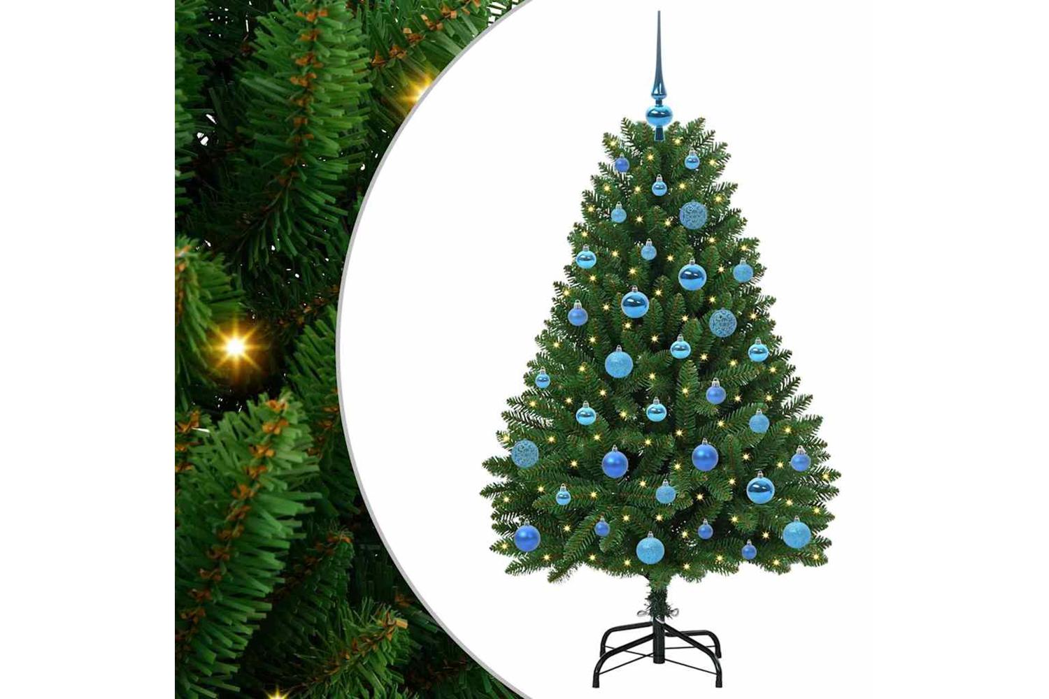 Vidaxl Artificial Christmas Tree With Stand Green 150 Cm Pvc And Metal-2