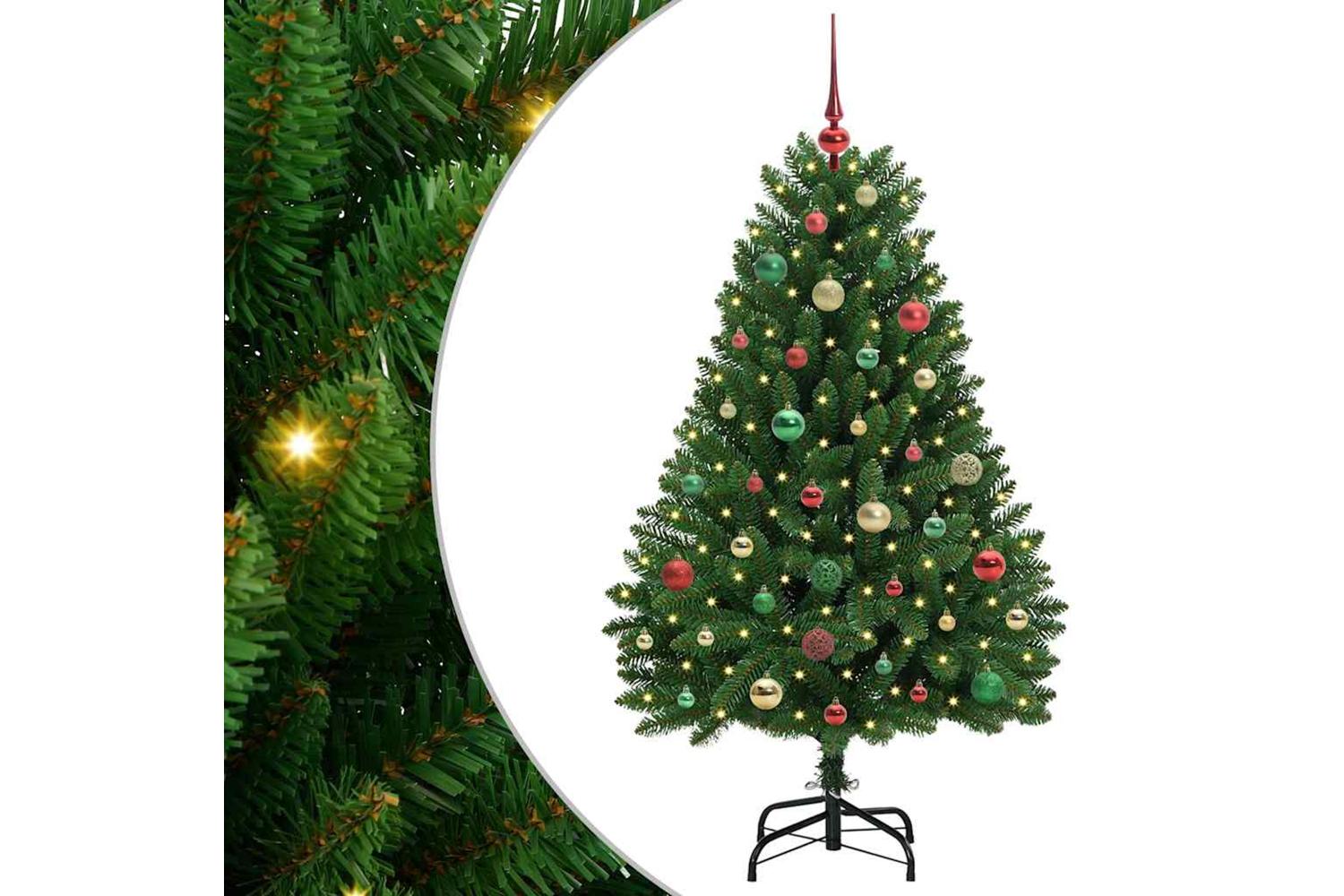 Vidaxl Artificial Christmas Tree With Stand Green 150 Cm Pvc And Metal-2