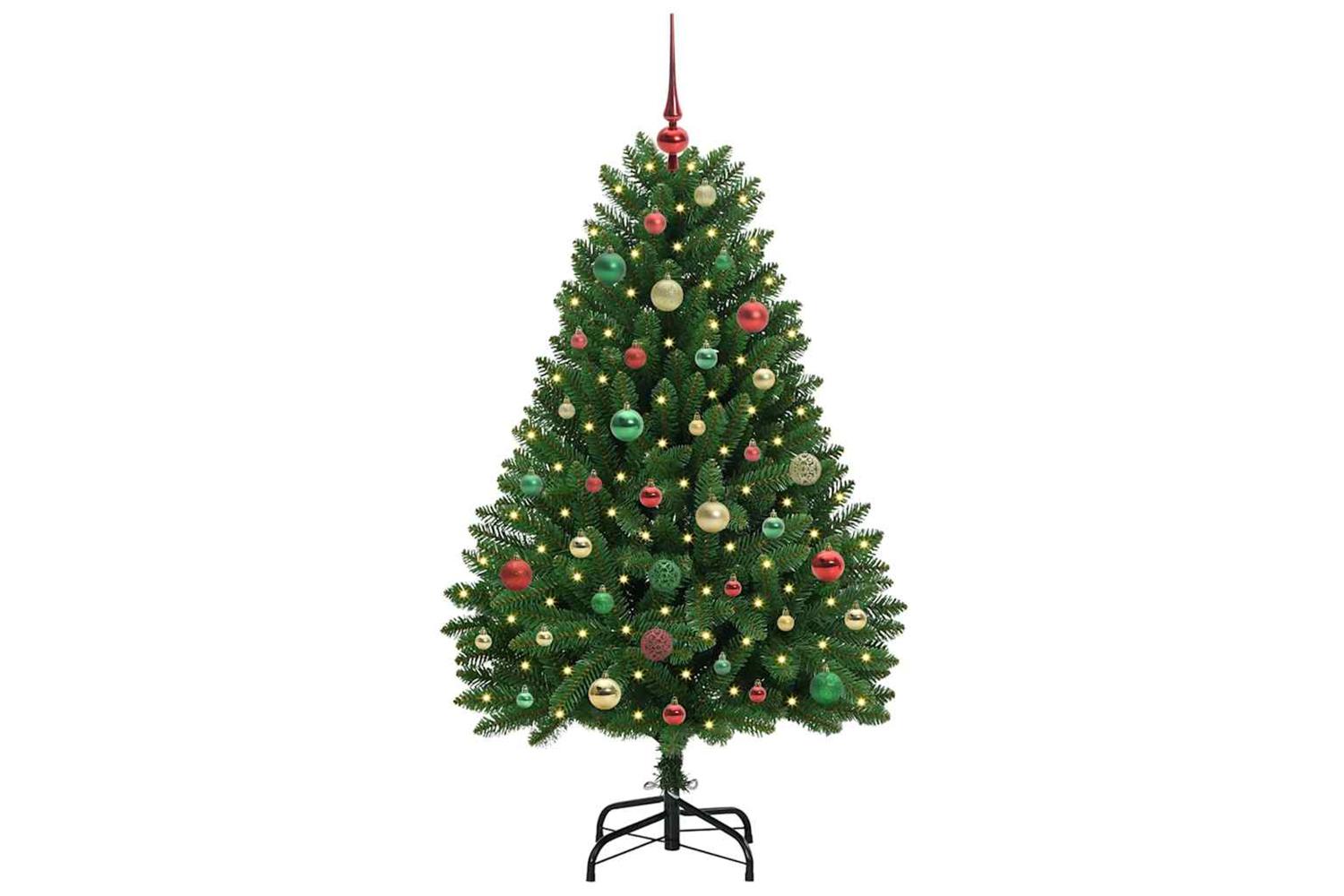 Vidaxl Artificial Christmas Tree With Stand Green 150 Cm Pvc And Metal-3