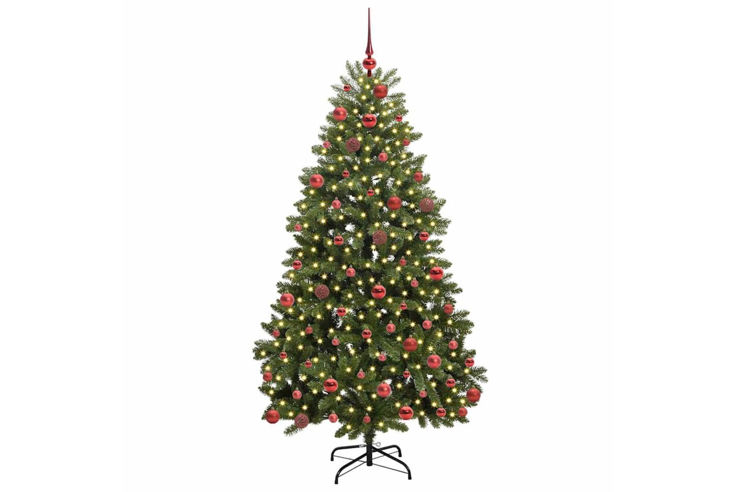Vidaxl Artificial Christmas Tree With Stand Green 180 Cm Pvc And Metal-3