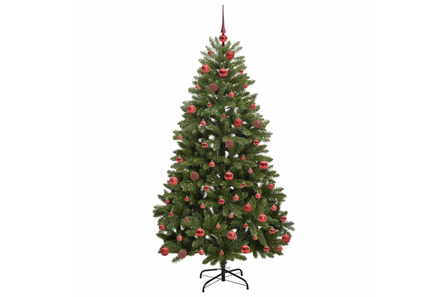 Vidaxl Artificial Christmas Tree With Stand Green 180 Cm Pvc And Metal-4