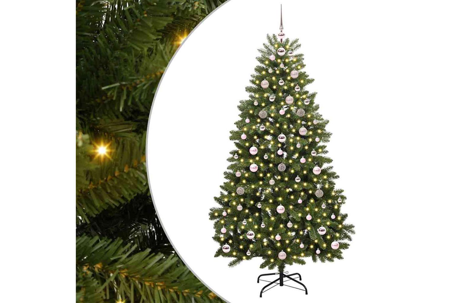 Vidaxl Artificial Christmas Tree With Stand Green 180 Cm Pvc And Metal-2