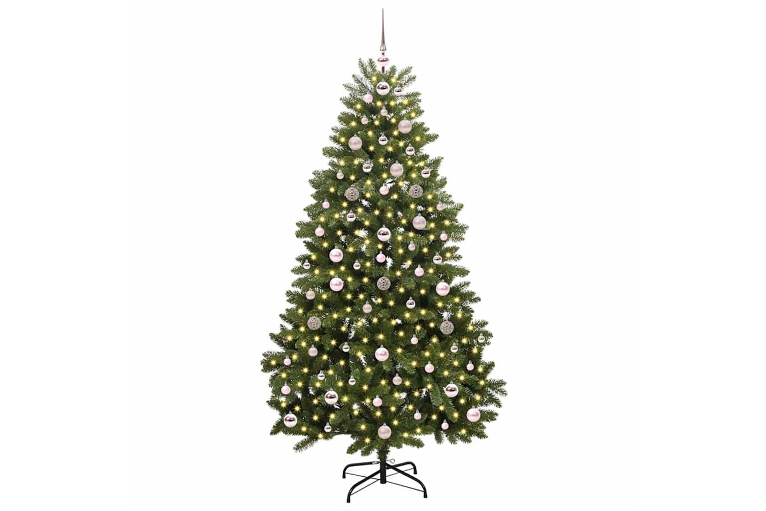 Vidaxl Artificial Christmas Tree With Stand Green 180 Cm Pvc And Metal-3