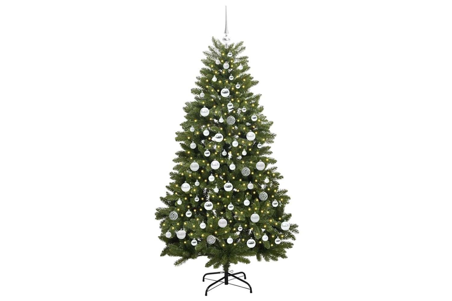 Vidaxl Artificial Christmas Tree With Stand Green 180 Cm Pvc And Metal-3