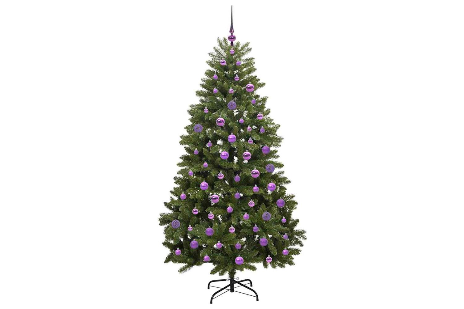 Vidaxl Artificial Christmas Tree With Stand Green 180 Cm Pvc And Metal-4