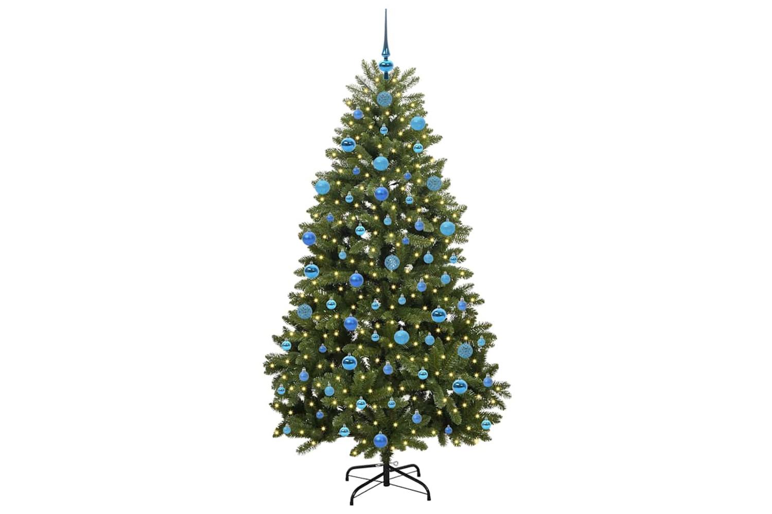 Vidaxl Artificial Christmas Tree With Stand Green 180 Cm Pvc And Metal-3