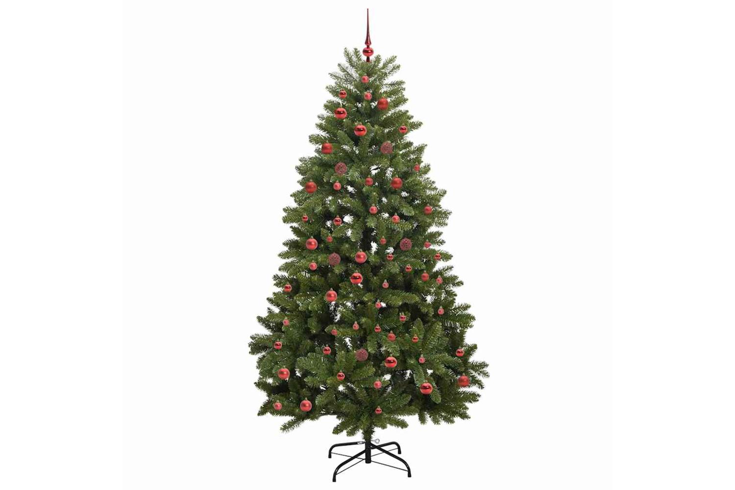 Vidaxl Artificial Christmas Tree With Stand Green 210 Cm Pvc And Metal-3